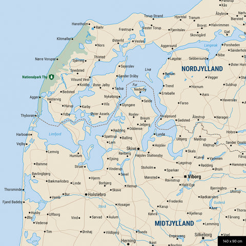 Denmark TRAVEL® Push Pin Map – Multicolor Classic