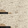 Landkarte von Afrika als Pinn-Leinwand in Treasure Gold (Gold-Beige) wahlweise mit oder ohne eingedrucktem Straßennetz