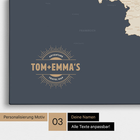 Benelux Push Pin Map TRAVEL® – Hale Navy