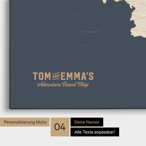 Benelux Push Pin Map TRAVEL® – Hale Navy