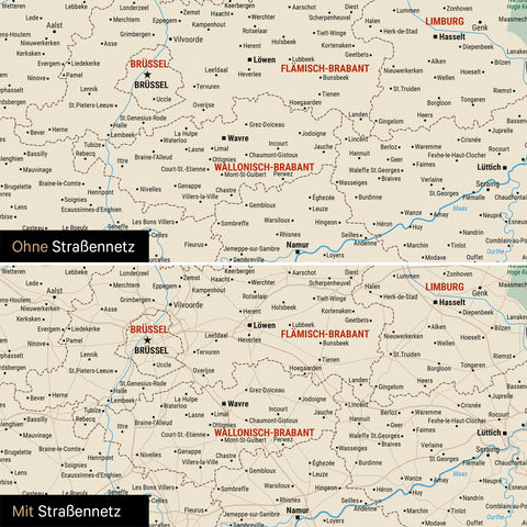 Benelux Push Pin Map TRAVEL® – Multicolor Classic