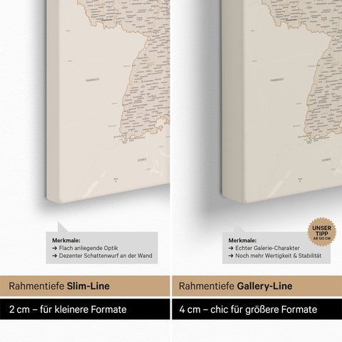 Germany Push Pin Map TRAVEL® – Gold