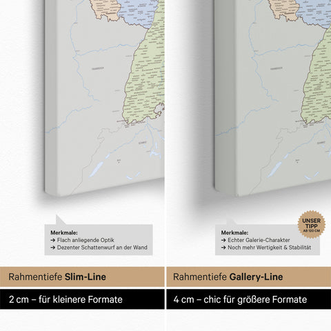 Germany Push Pin Map TRAVEL® – Multicolor Atlas (Political Map)