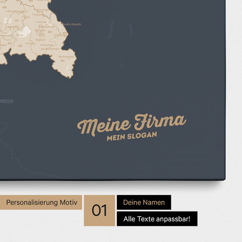 Germany Zip Code Map PLZ® (postal code areas) Push Pin Map – Hale Navy