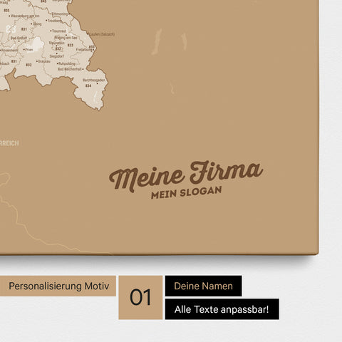 Germany Zip Code Map PLZ® (postal code areas) Push Pin Map – Treasure Gold