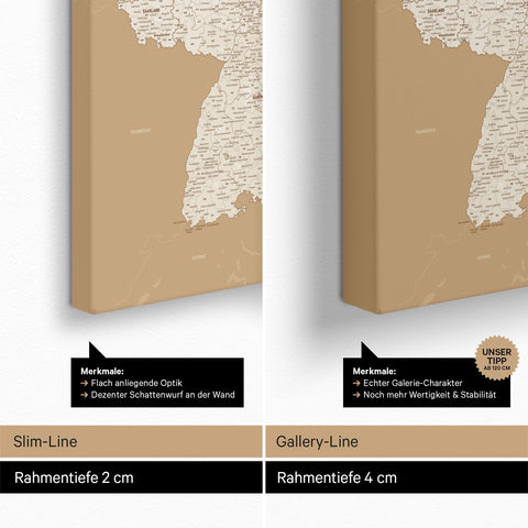 Germany Zip Code Map PLZ® (postal code areas) Push Pin Map – Treasure Gold