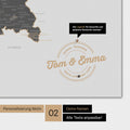 Ausschnitte einer Deutschlandkarte mit Bayern als Poster in Light Gray mit Bergen, Seen und 2.500 Orten
