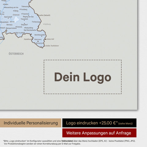 Germany Map TRAVEL® Premium Poster – Multicolor Atlas