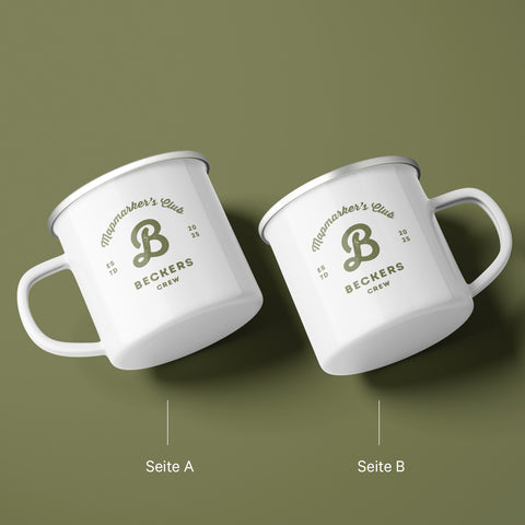 Emaliowany kubek „Monogram“