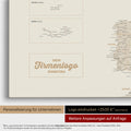 Europe map pinboard in gold with imprint of a company logo for businesses
