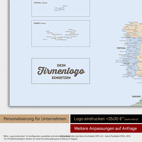 Mapa Europy TRAVEL® Tablica magnetyczna – Multicolor Atlas (Mapa polityczna)