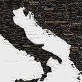 Europa Landkarte Poster in Light Black (Weiß-Schwarz) zeigt einen Ausschnitt von England, Frankreich und Belgien