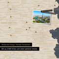 France map in Hale Navy as canvas for pinning shows a section of Auvergne-Rhone-Alpes with many details such as national parks, rivers, and numerous small towns and cities, some of which are marked with pins