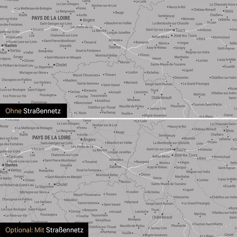 France Push Pin Map TRAVEL® – Coolgray