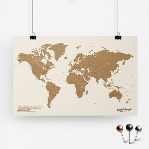 Weltkarte Poster