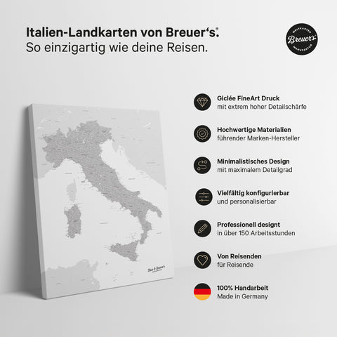 Italy Push Pin Map TRAVEL® – Coolgray