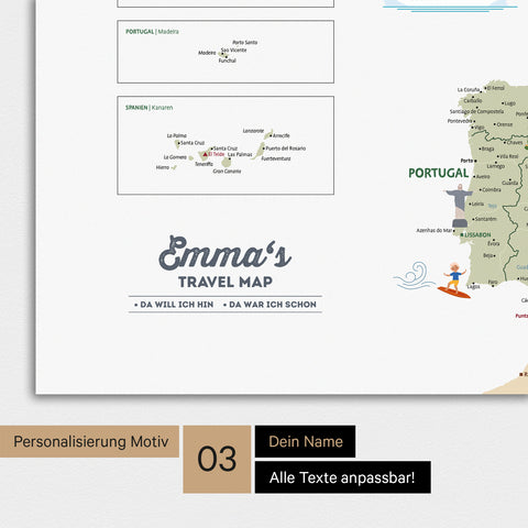Mapa Europy dla dzieci Magnetboard – MINIVENTURES® White