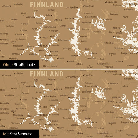 Mapa Skandynawii TRAVEL® Plakat magnetyczny – w 21 kolorach