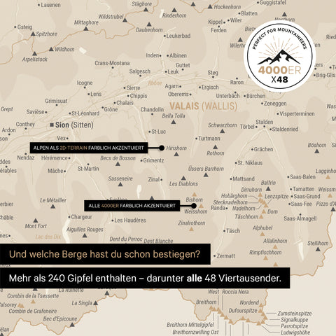 Magnetyczna Mapa Szwajcarii TRAVEL® Magnetboard – Gold