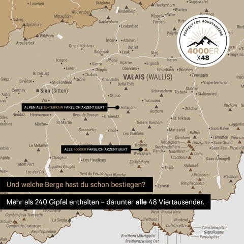 Magnetic Switzerland map TRAVEL® Magnetboard – Multicolor Beige