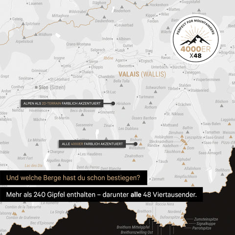 Magnetyczna Mapa Szwajcarii TRAVEL® Magnetboard – Dark Black