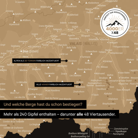 Magnetyczna Mapa Szwajcarii TRAVEL® Magnetboard – Sonar Black