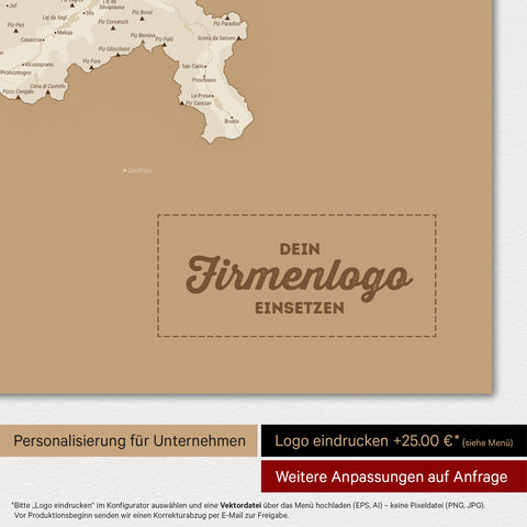 Magnetic Switzerland map TRAVEL® Magnetboard – Treasure Gold
