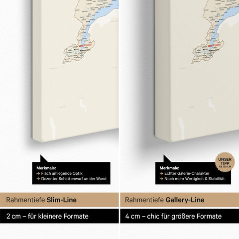 Switzerland Push Pin Map TRAVEL® – Multicolor Classic