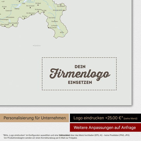 Political Switzerland map TRAVEL® Magnetboard – Multicolor Atlas