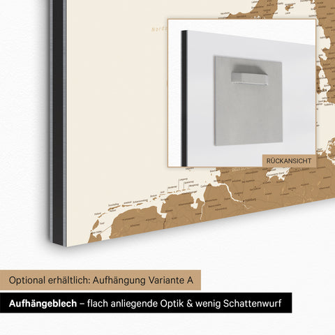 Scandinavia Map TRAVEL® Magnetic Board – in 21 Colors