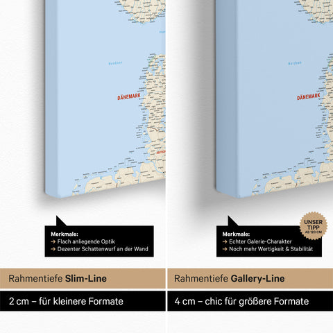 Scandinavia Push Pin Map TRAVEL® – Multicolor Classic