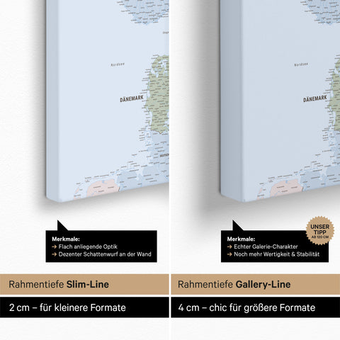 Scandinavia Push Pin Map TRAVEL® – Multicolor Atlas (Political Map)