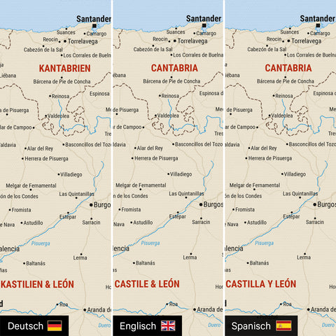 Spain & Portugal Push Pin Map TRAVEL® – Multicolor Classic