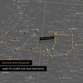 Detaillierte USA Amerika Karte als Pinn-Leinand in Light Gray zeigt Pins ins Reisezielen in Utah und Colorado