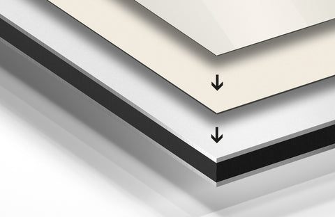 Detailansicht einer Breuers Weltkarte als Magnetboard