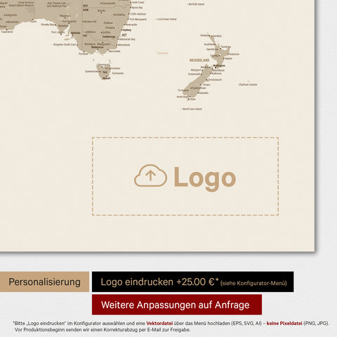 World Map TRAVEL® Premium Poster – Multicolor Matt