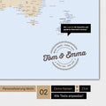 Alternative designs for personalization with your name on a Political World Map in Multicolor Atlas style