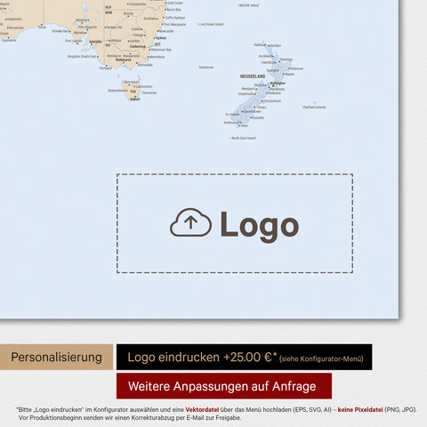 World Map TRAVEL® Premium Poster – Multicolor Atlas